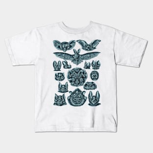 Ernst Haeckel Bats Cerulean Kids T-Shirt